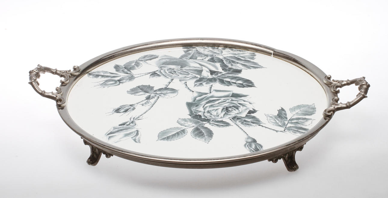 BRICKA, flintgods och vitmetall, Rörstrand, 18/1900-tal.