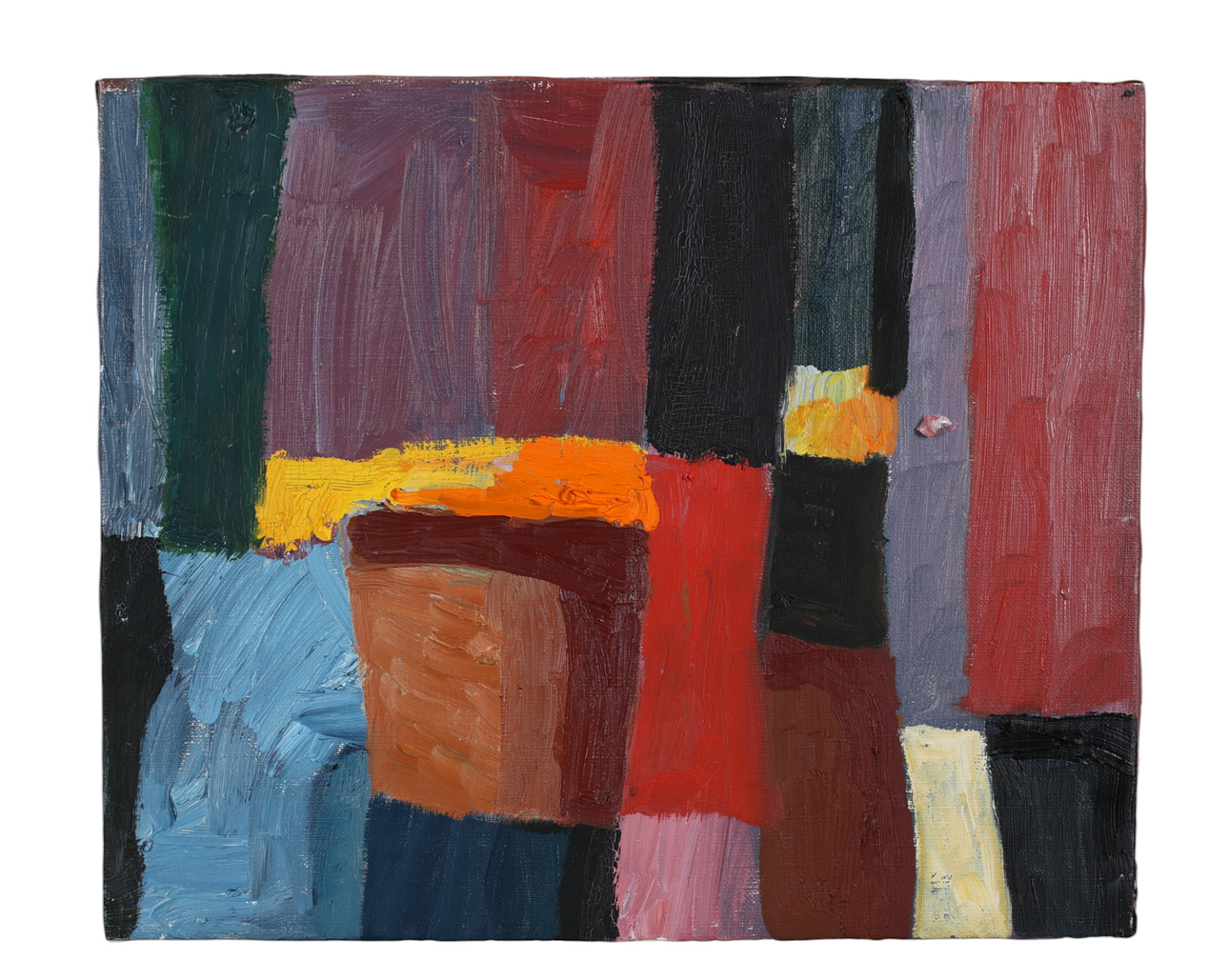 ERIK HÖGLUND. Composition, oil on canvas, signed verso and dated -97.