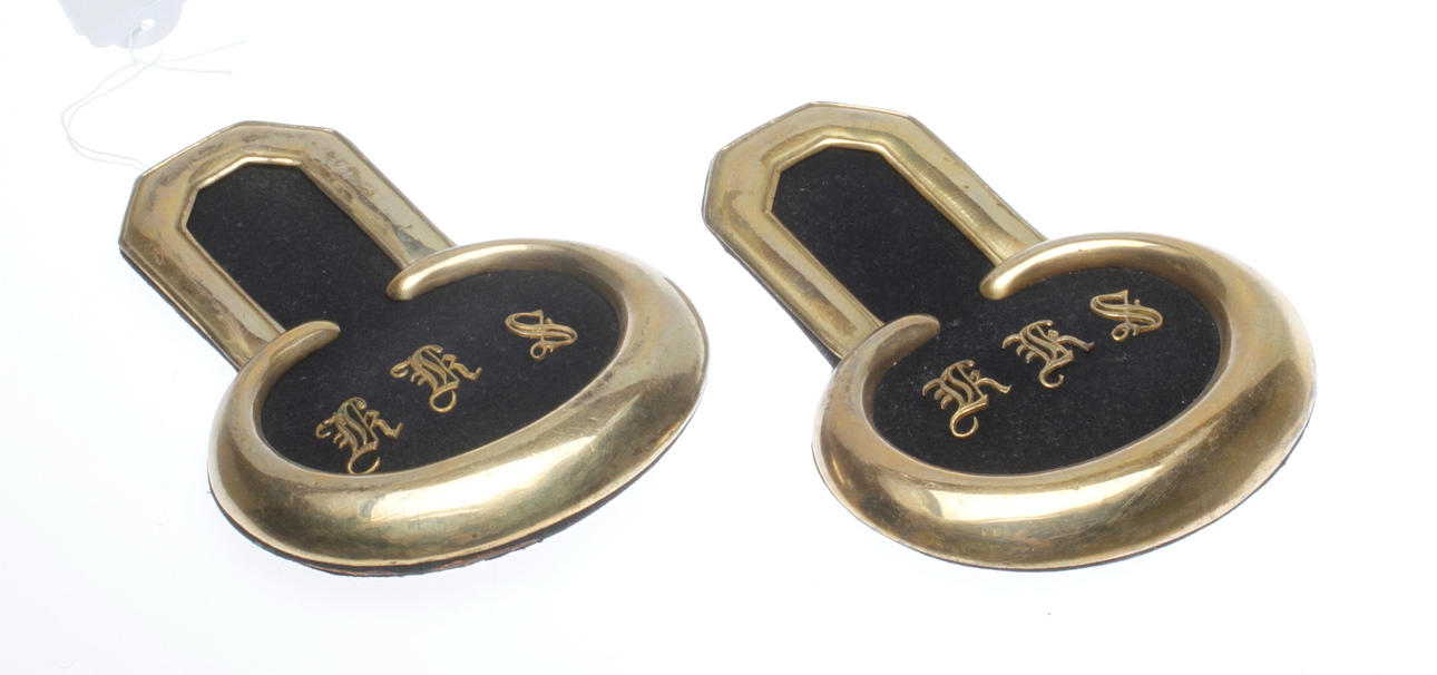 EPÅLETTER, ett par, Kungliga krigsskolan.