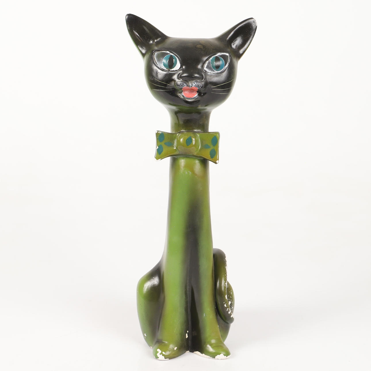 GINO MANCA. Estatuilla, gato, escayola.