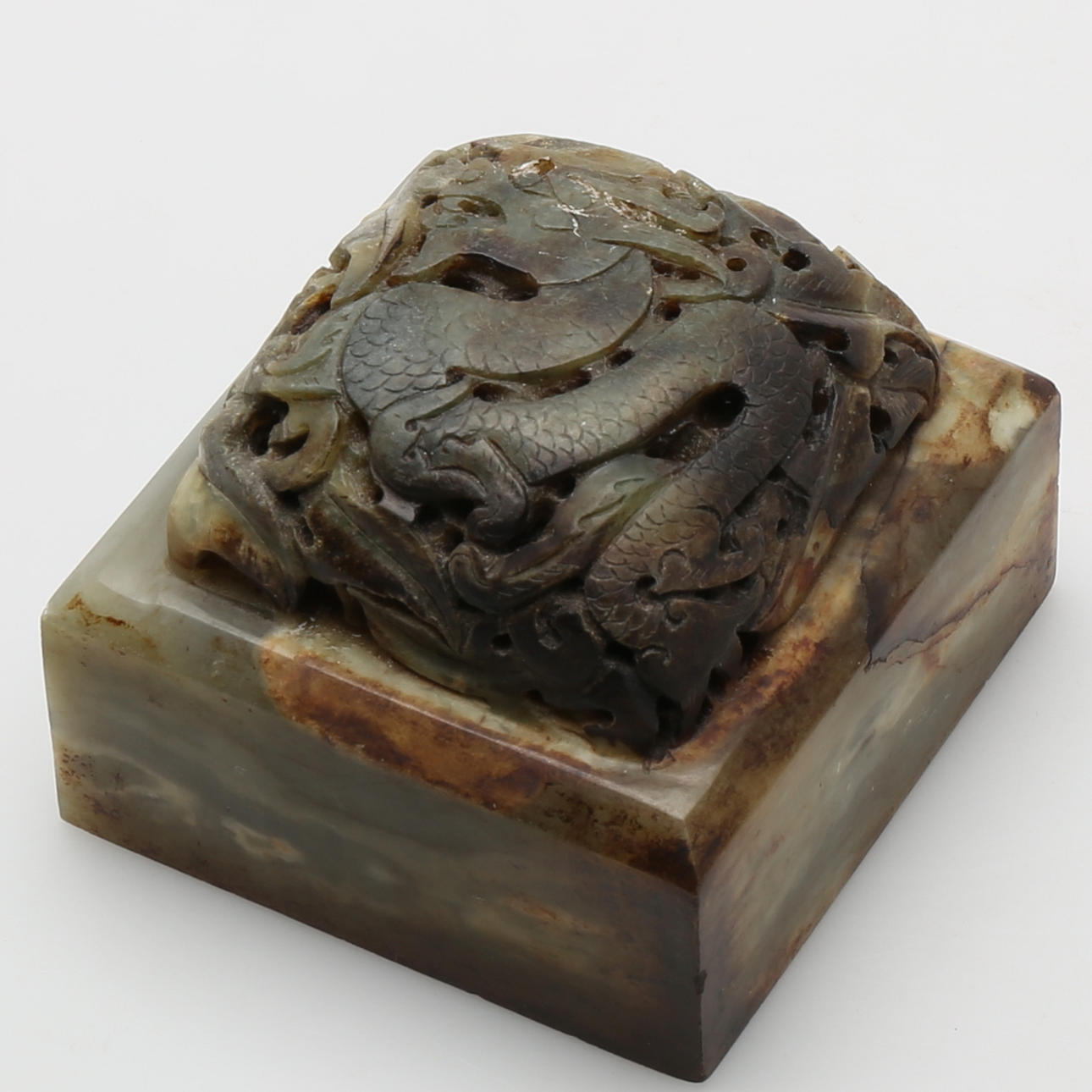 SIGILL, nefrit, Kina, troligen 1900-tal.