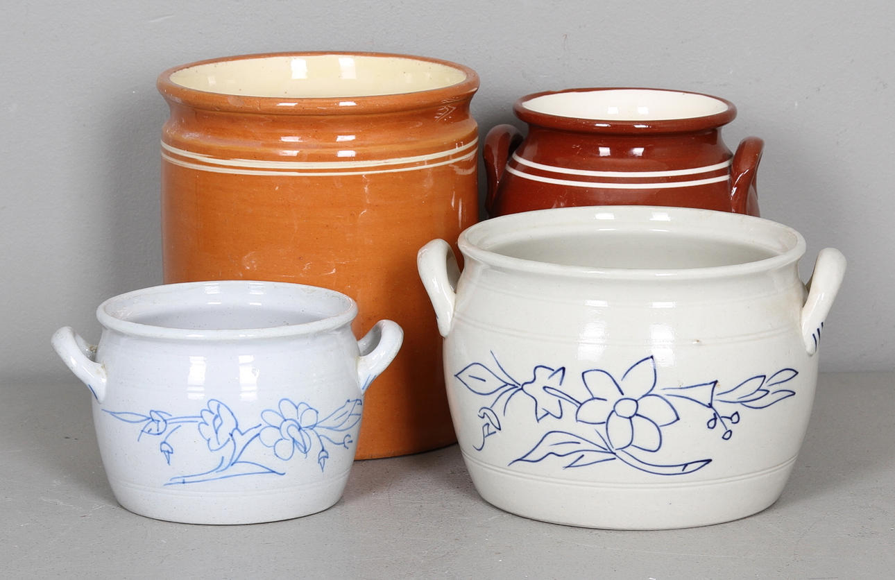 KRUKOR, 4 st, Rörstrand och Göteborg mm.