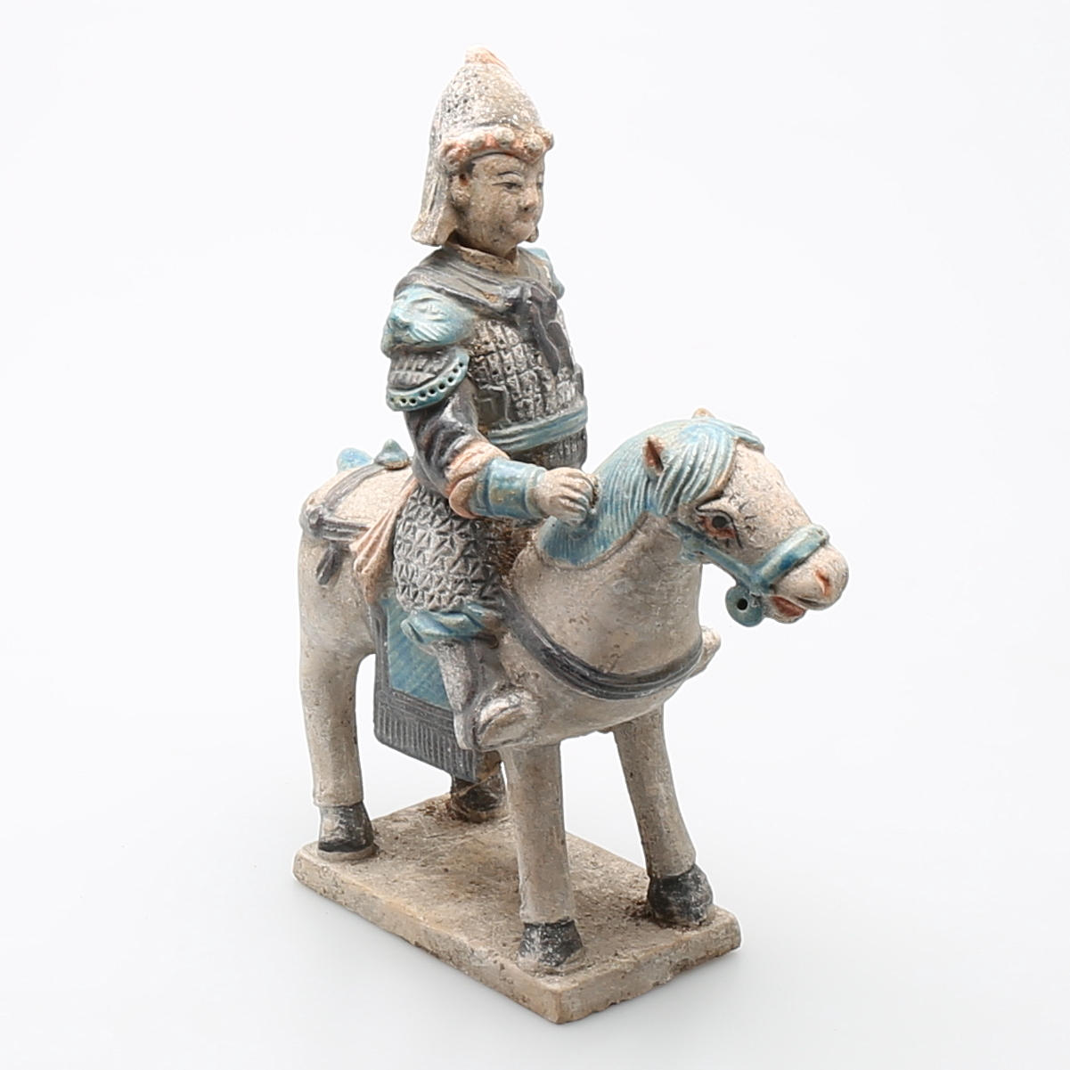 TERRACOTTAFIGUR 'gravledsagare', sen Ming dynasti, 15/1600-tal, Kina.