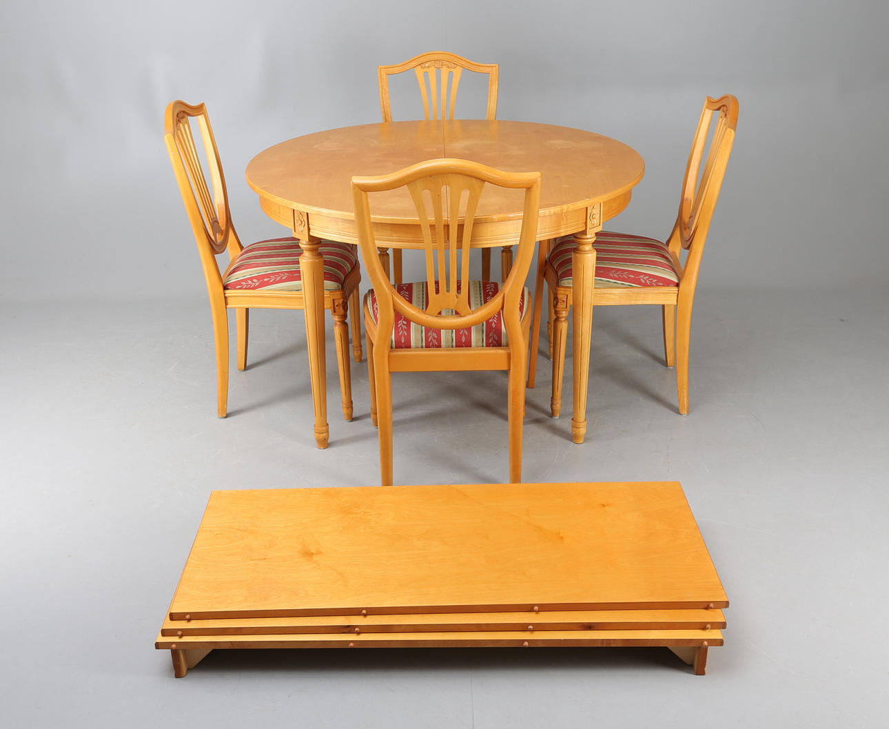 MATSALSMÖBEL, 5 delar, gustaviansk stil, GR Möbler Tibro, 1900-tal.