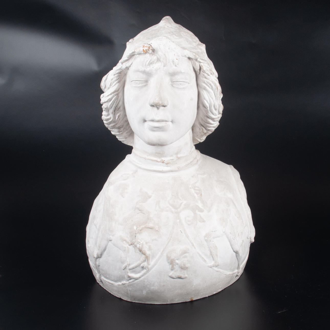 BUSTO que representa a Antonio Pollaiolo, escayola.