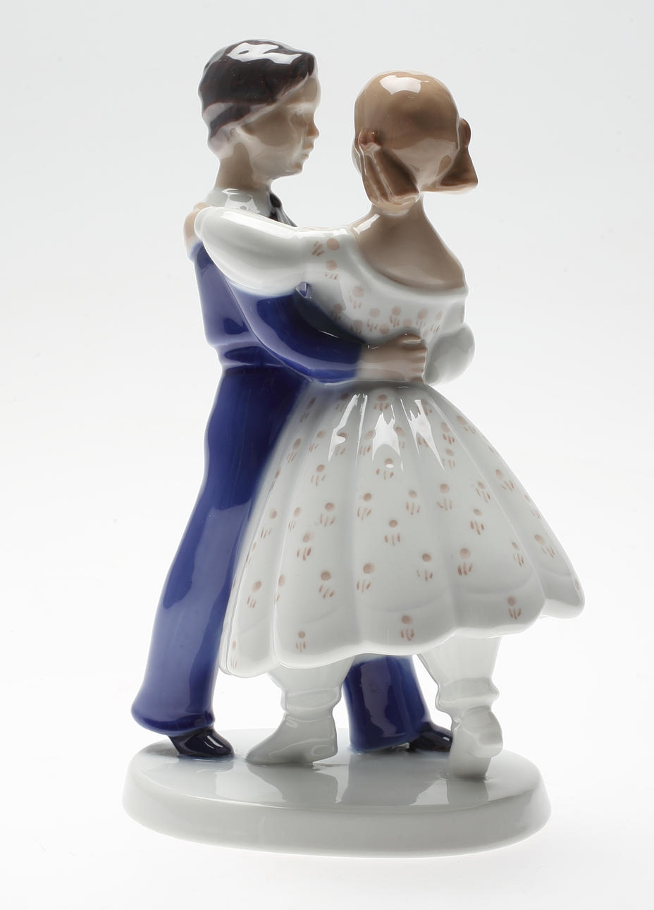 FIGURIN, porslin, dansande par, Bing & Gröndahl, Danmark.