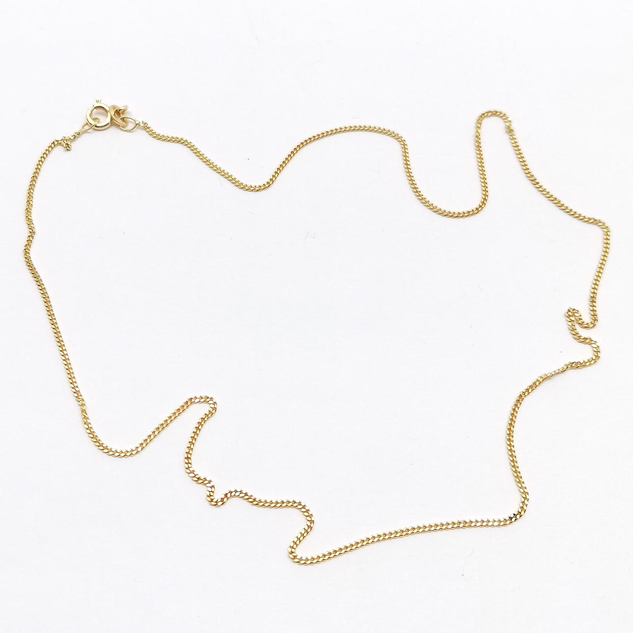 9ct STEMPLET GULD 40CM LANG.