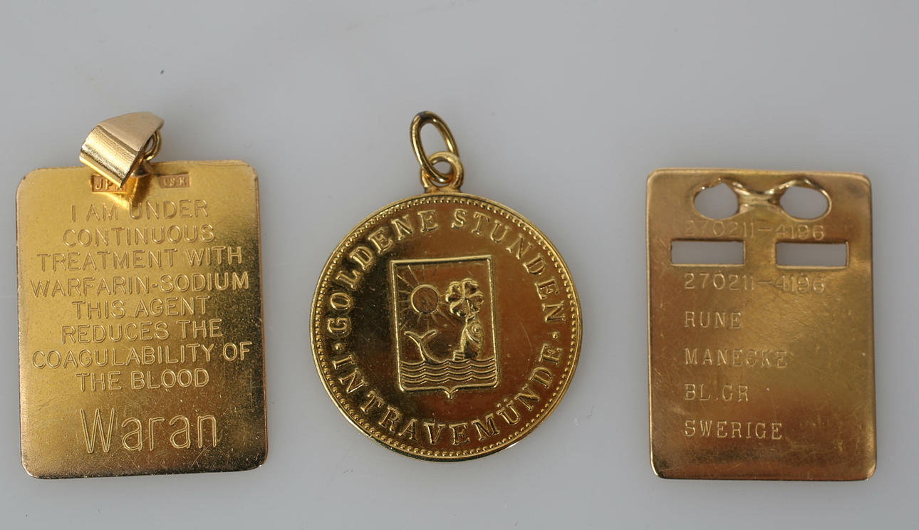 SMYCKEN, 14 och 18K guld, 13,8 gram.