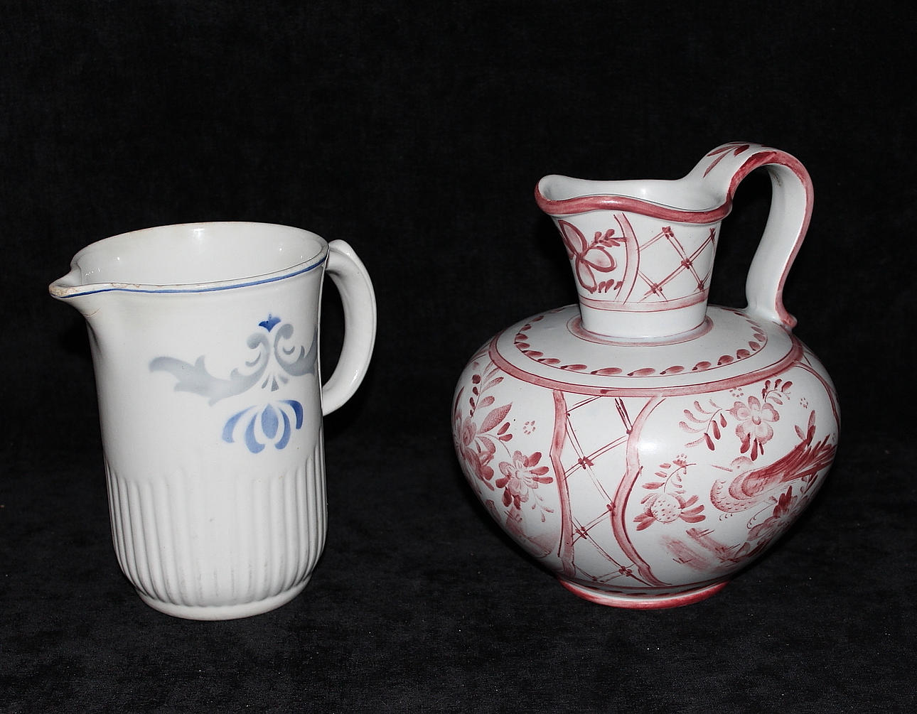 KANNOR, porslin, 2 st, Ines Claesson, Rörstrand, Gefle.