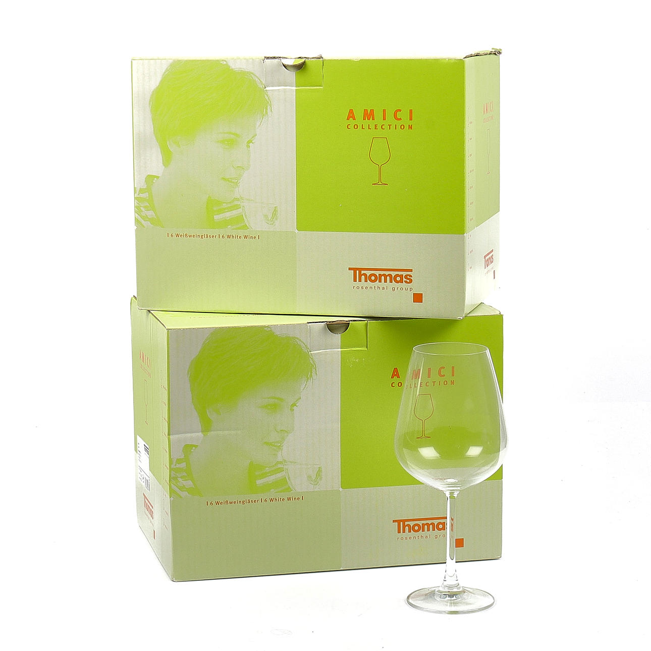 WEINGLAS, 12 Stück, Sammlung Thomas Amici Rosenthal Group.