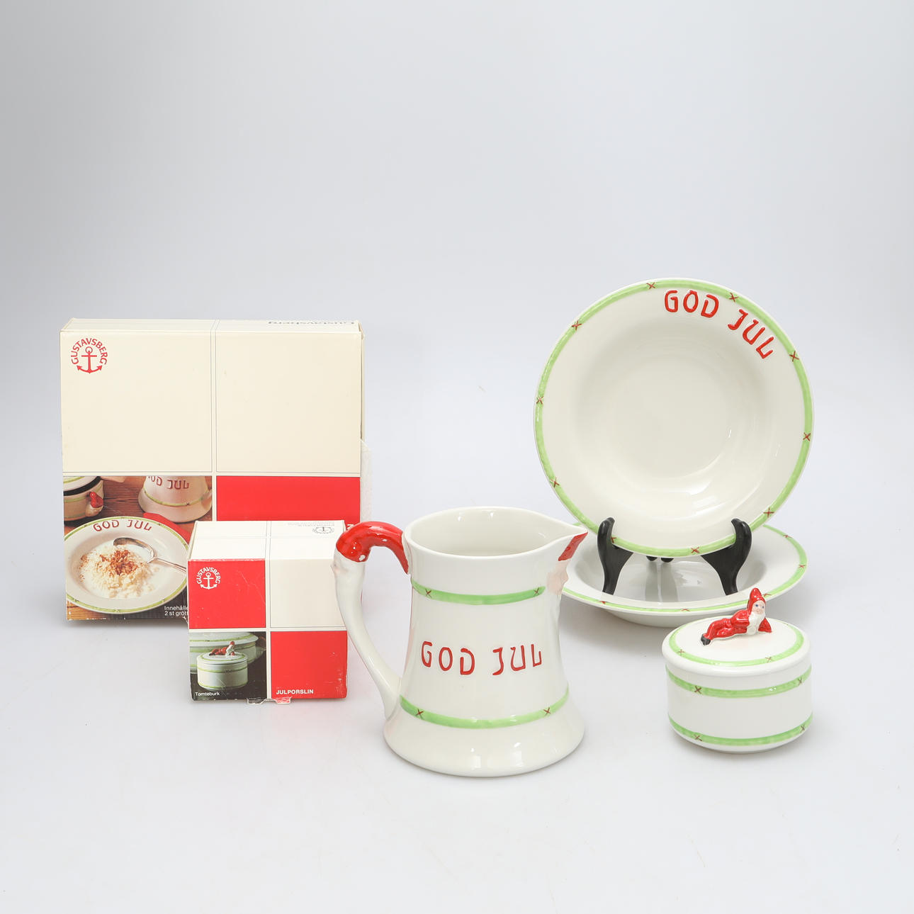 Merry Christmas”, porslin, RörstrandGustavsberg. Keramiikka ja posliini -  Eurooppalainen - Auctionet