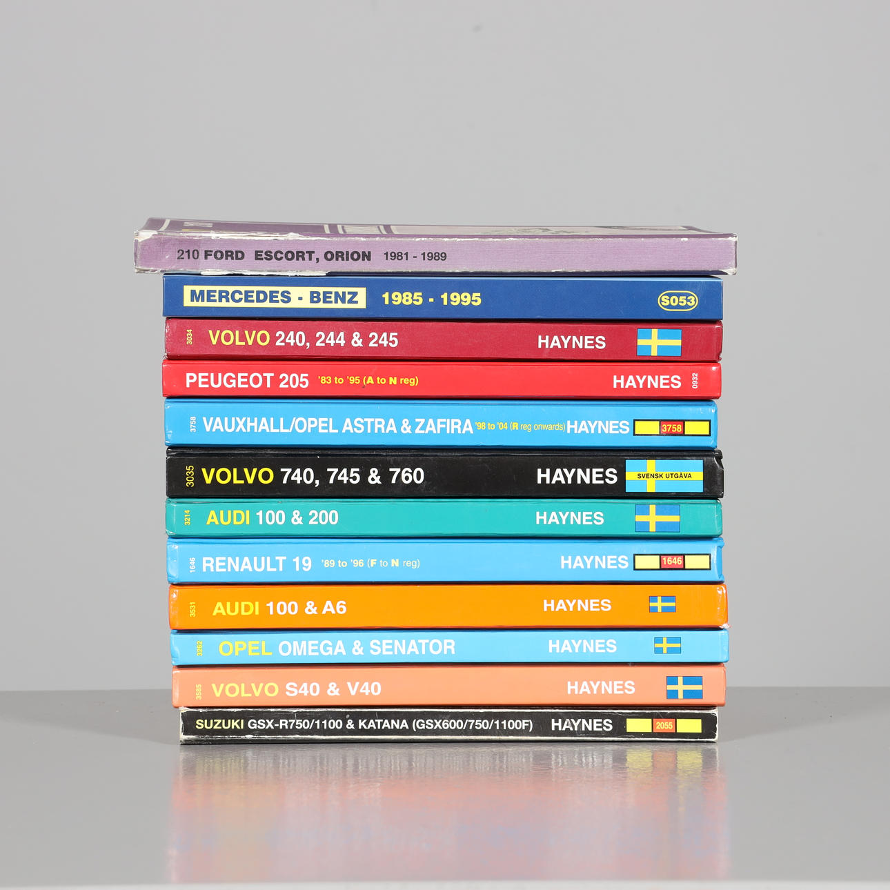 VERKSTADSBÖCKER, 12 stycken, bl.a. Haynes.