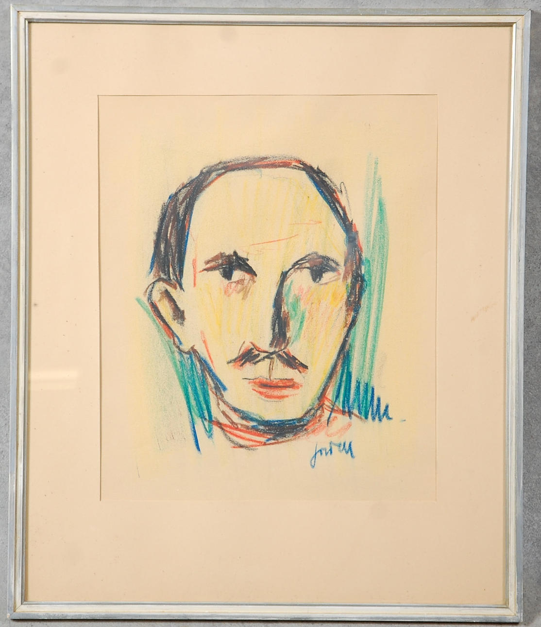 IVAN JORDELL. 1901-1965, krita, signerad.