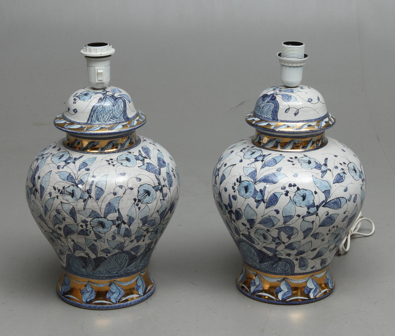 BORDSLAMPOR 1 par, keramik, 1900/2000-tal.