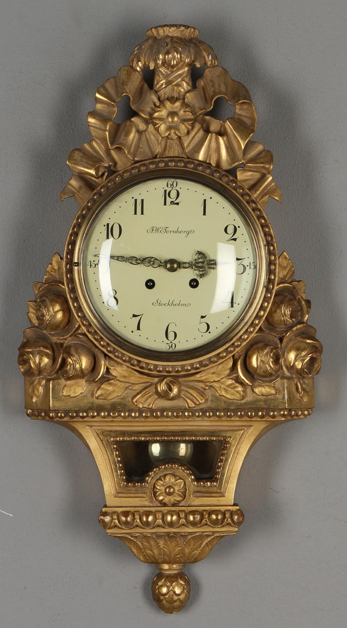 VÄGGPENDYL, gustaviansk stil, 1900-tal.