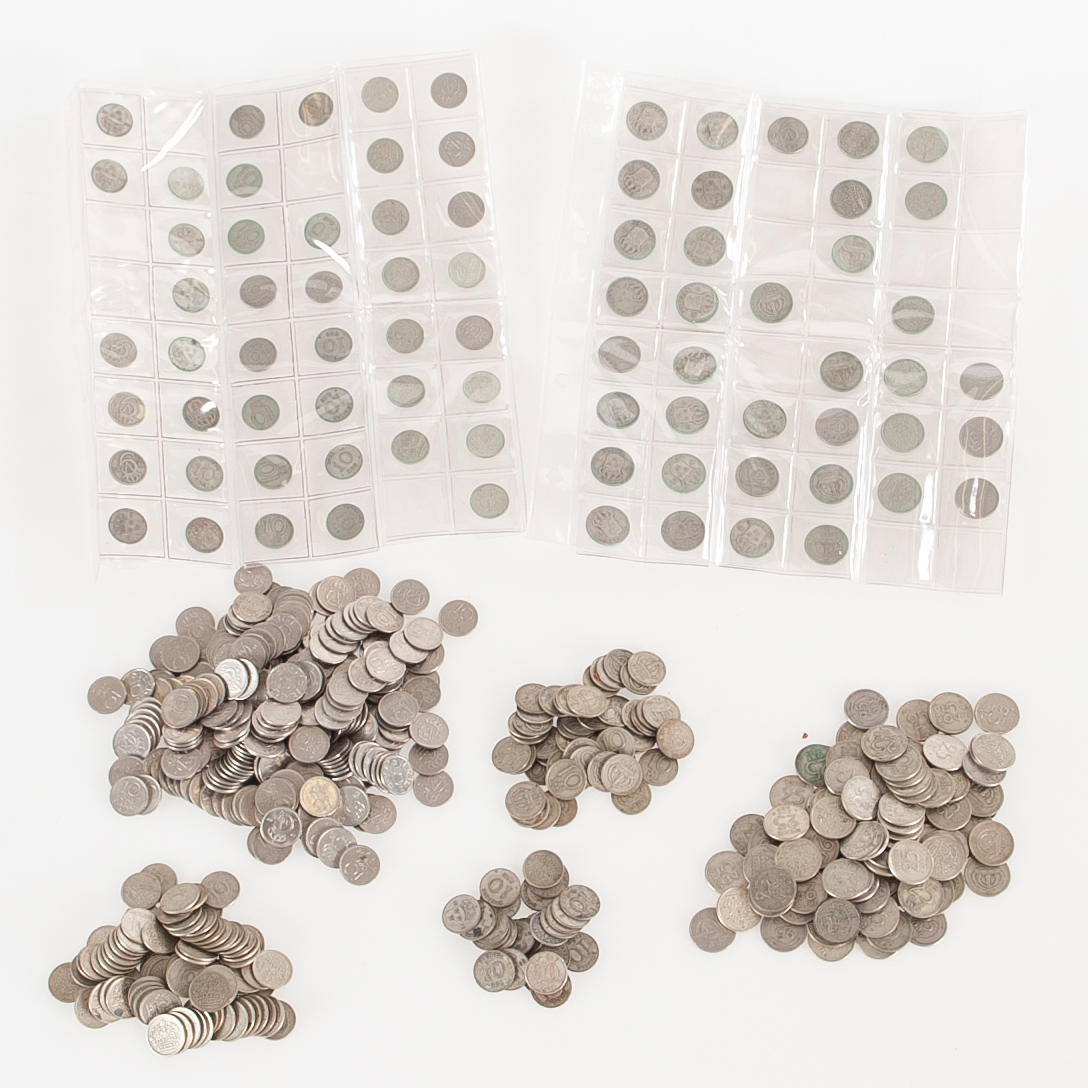 COINS PARTLY SILVER.