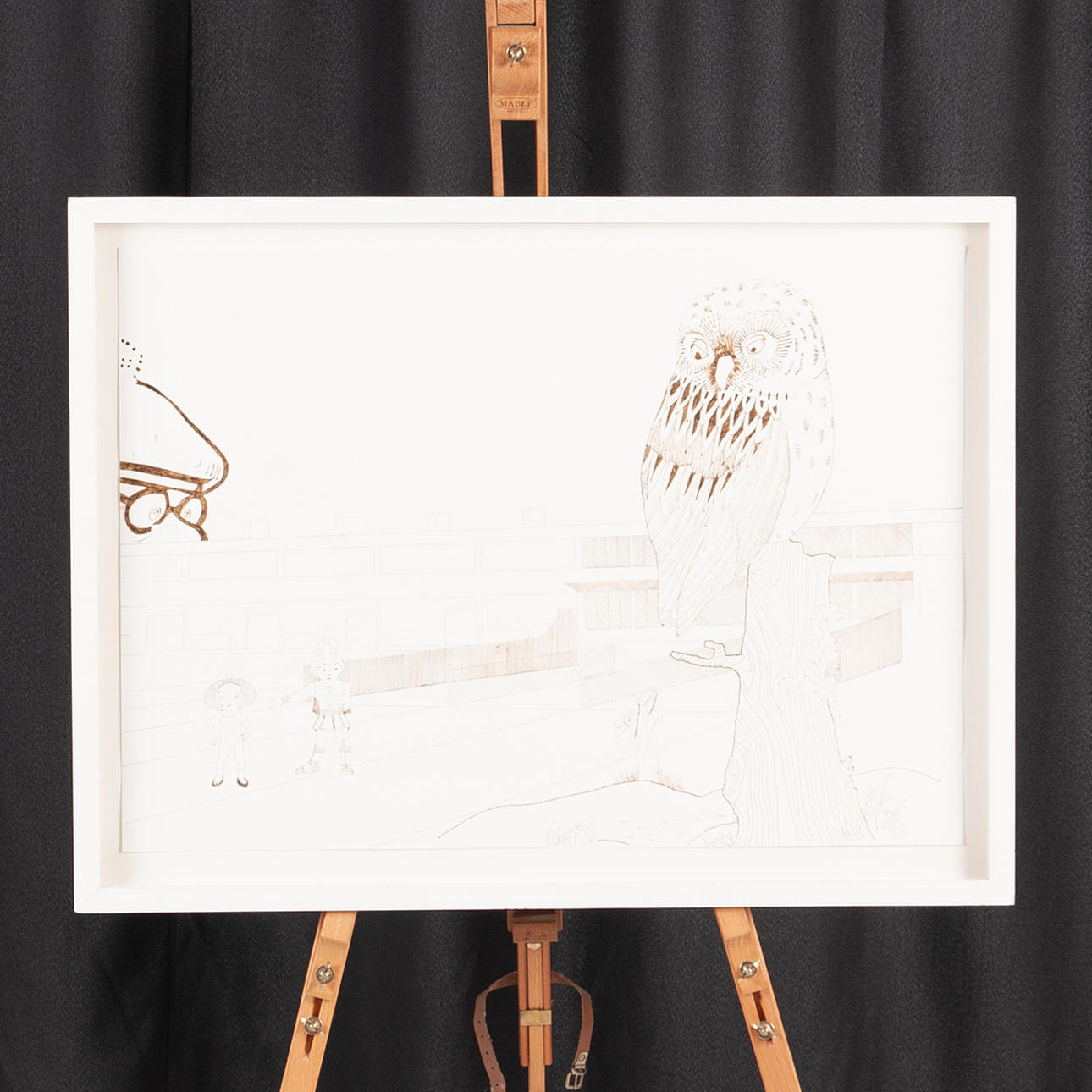 KRISTINA MÜNTZING. Tegning „Læringens slot“.