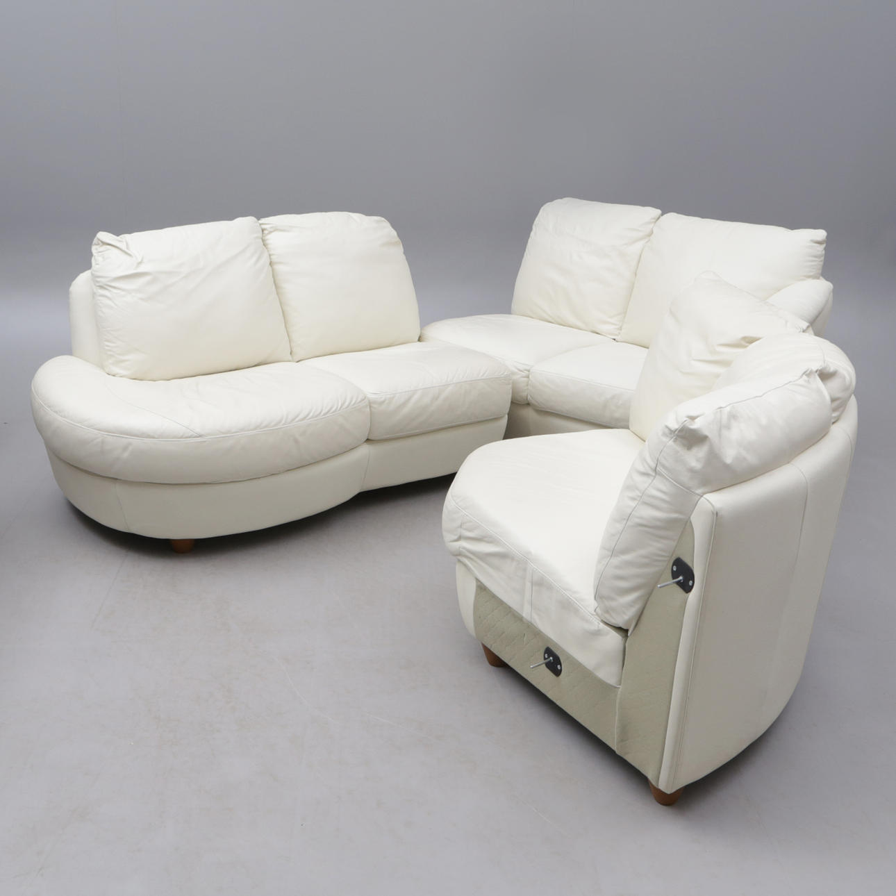 Hjørnesofa, tredelt.