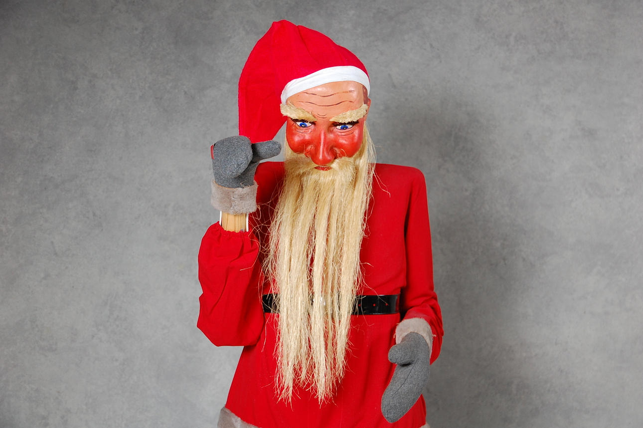 TOMTE, 140 cm för julskyltningen på 1940-50-talet.