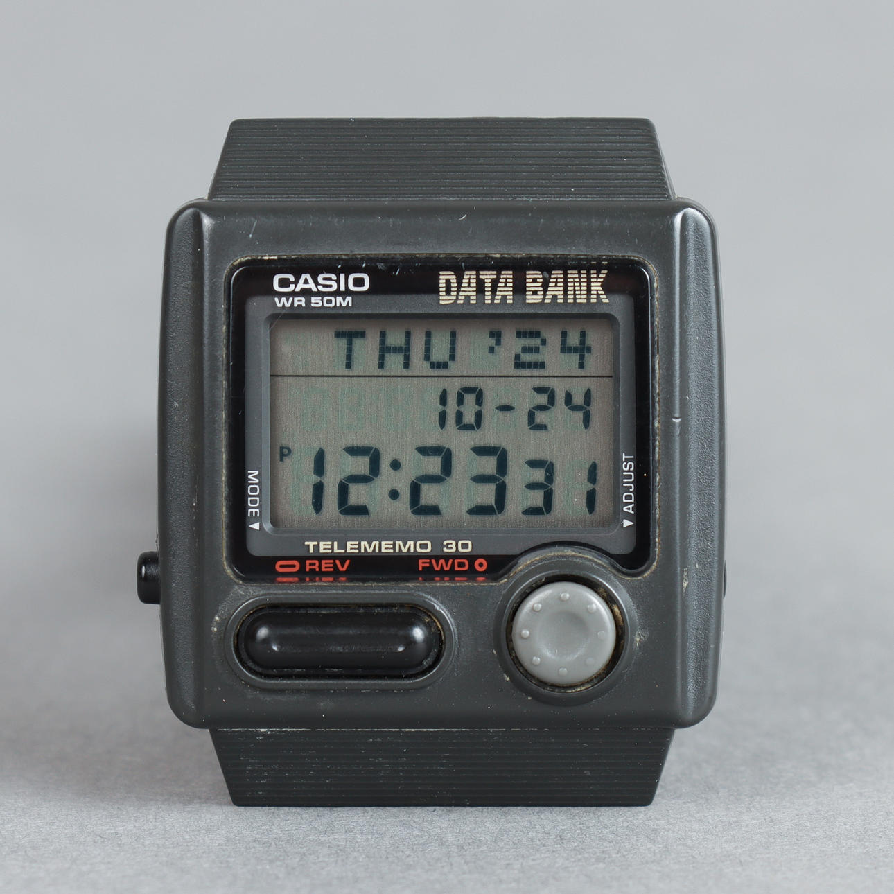 A Casio Data Bank Wristwatch, Telemo 30, 1980s.