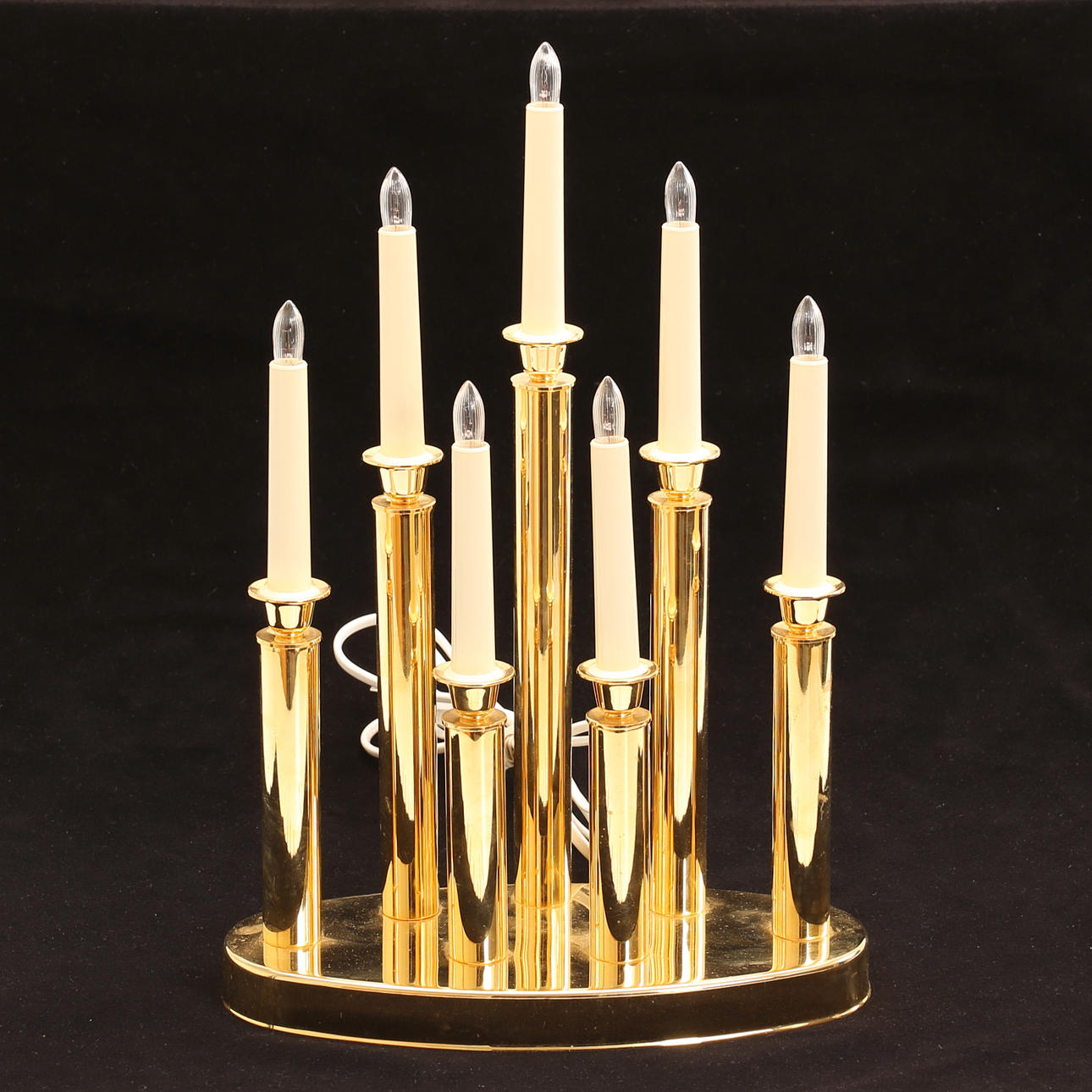 Elektrischer Kerzenständer, Messing, Markslöjd.