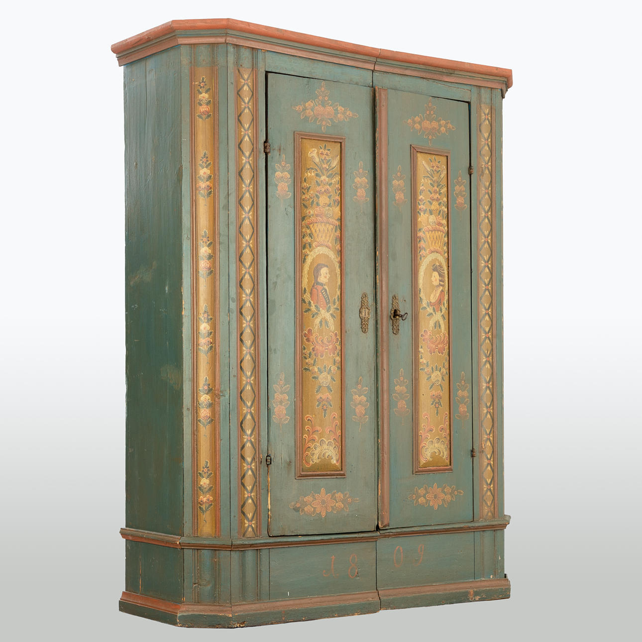 Schrank, alpenländisch, dat. 1809.