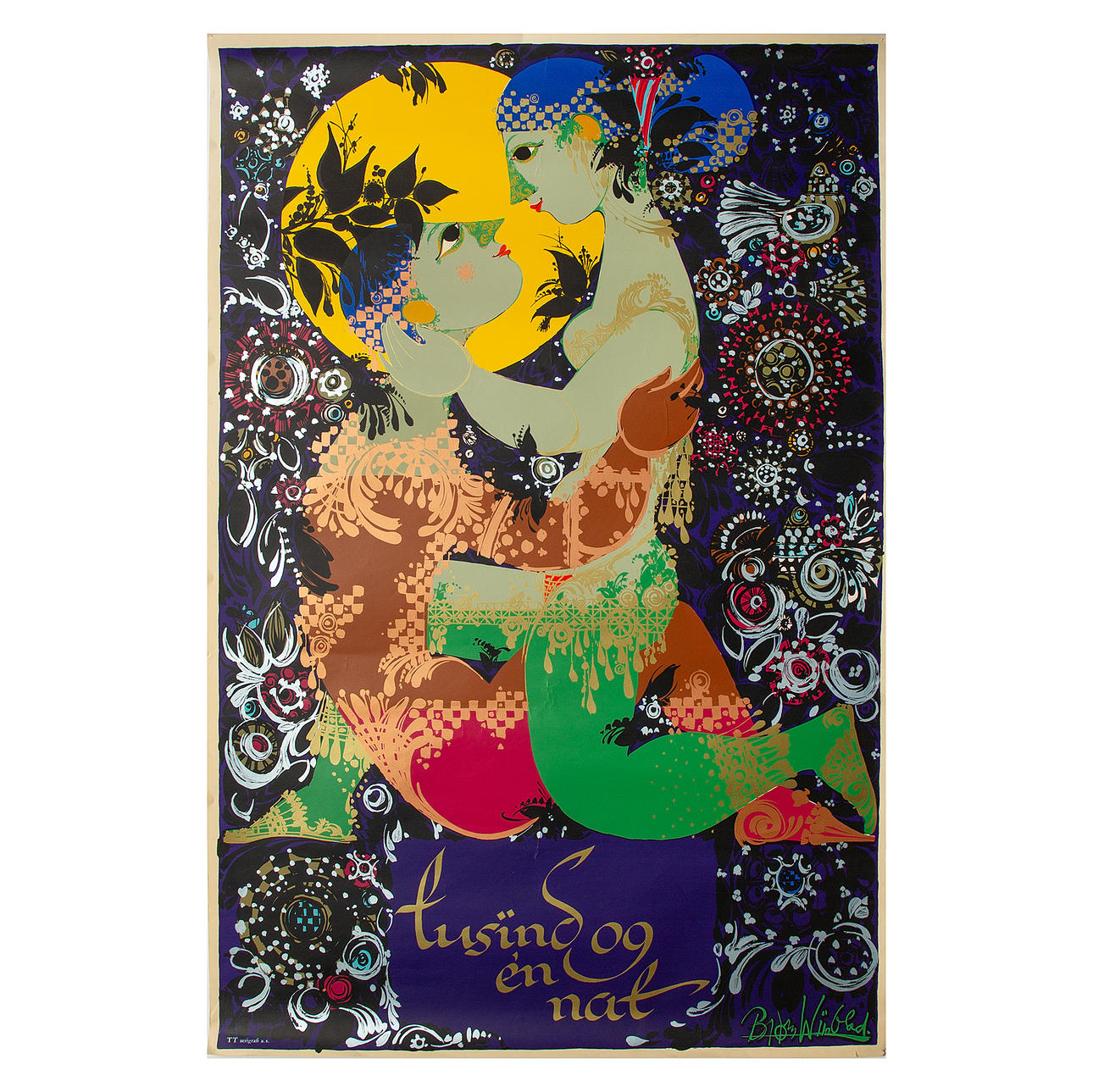 BJÖRN WIINBLAD. Poster, signed in print.