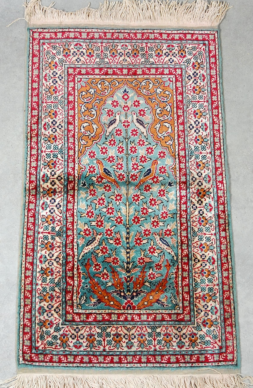 MATTA, silkes inslag figural, Persien, 110 x 60 cm.