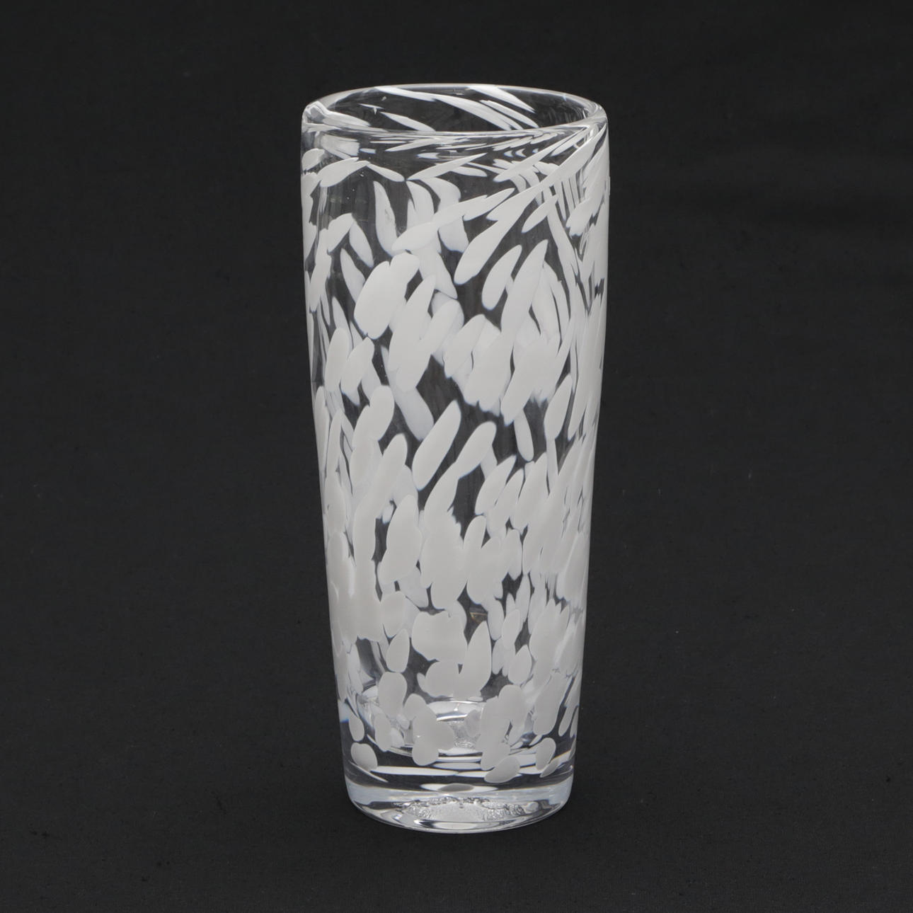 SOFIA BERGMAN. A glass vase, Johansfors, signed.
