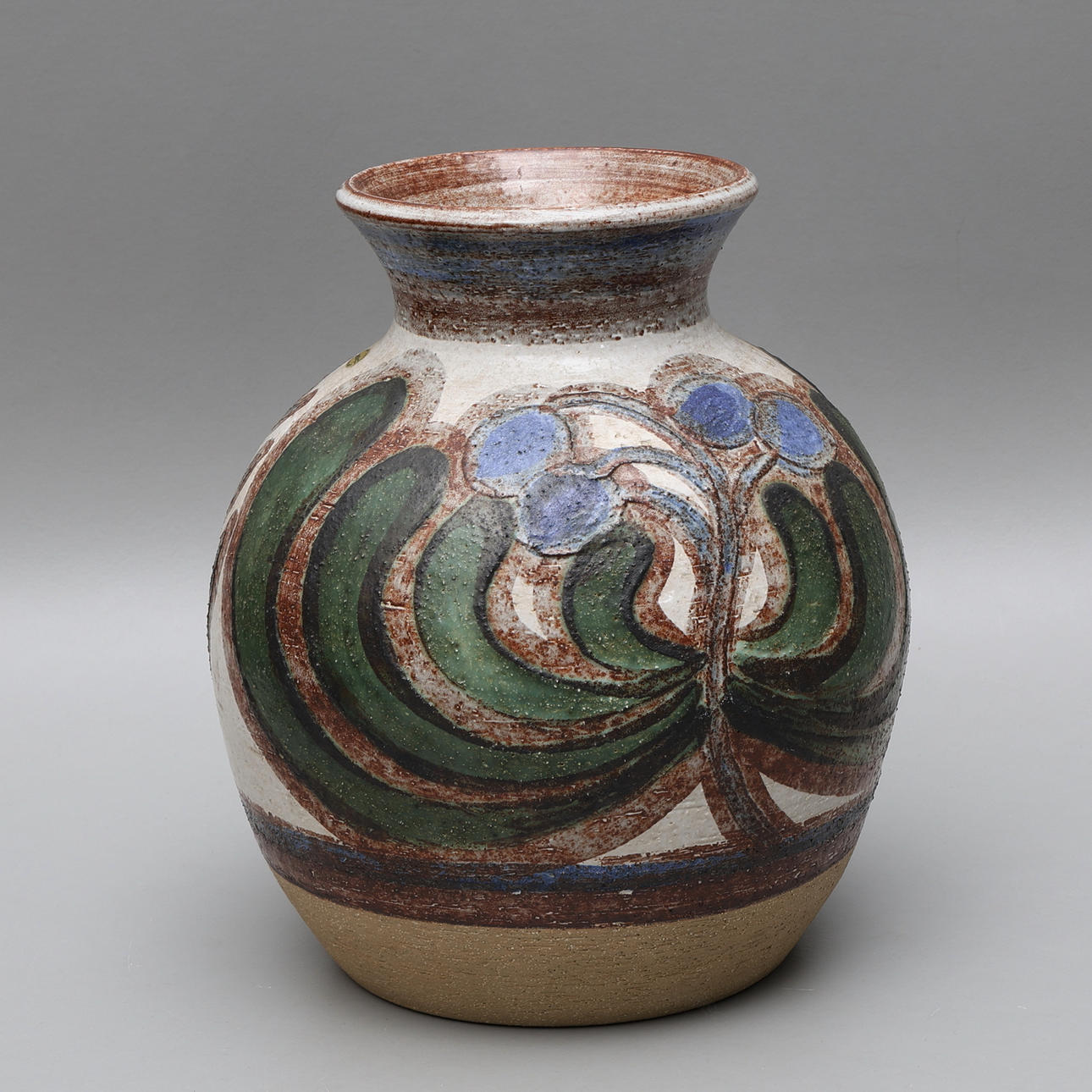 A stoneware floor vase, Søholm, Denmark.