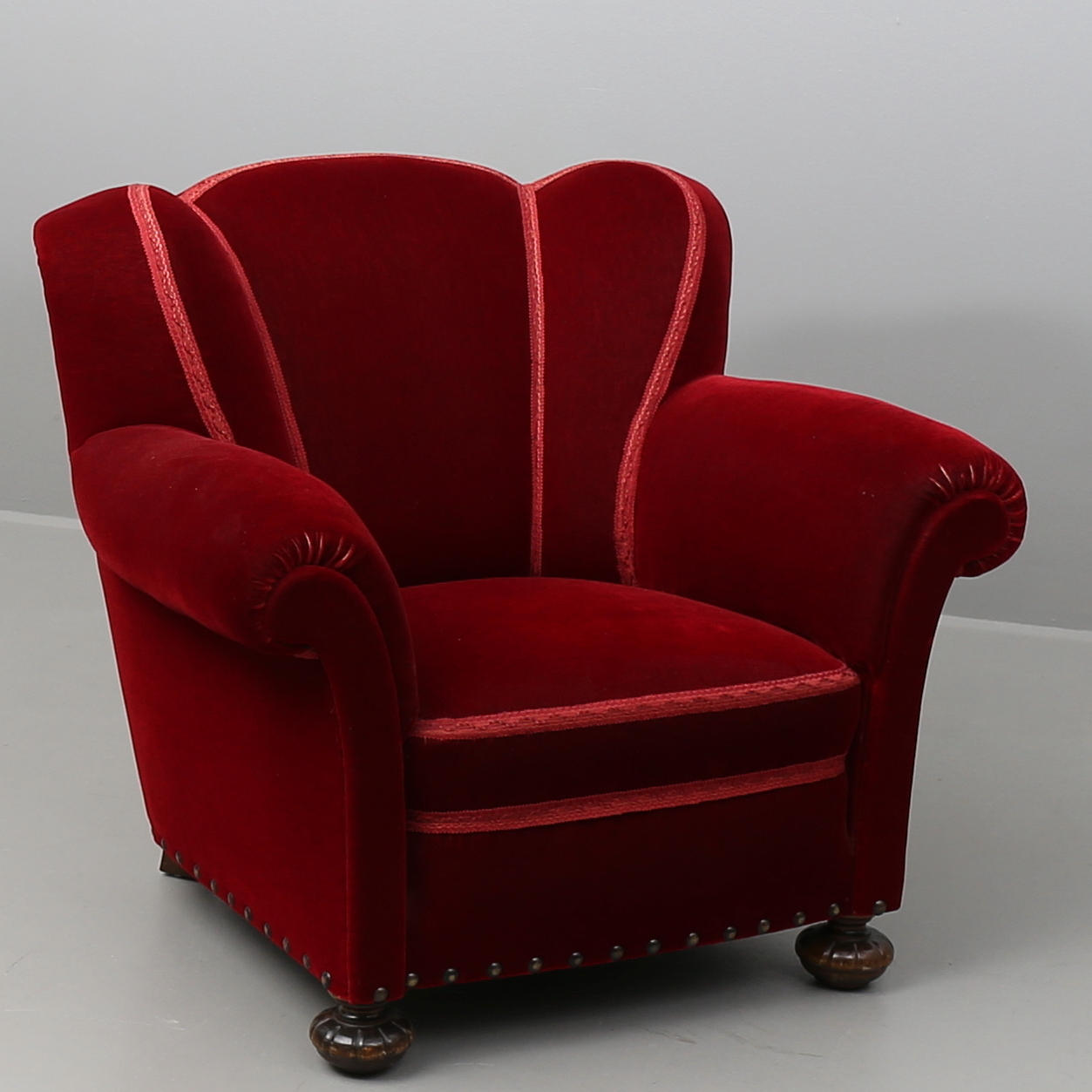 CLUBFÅTÖLJ, art deco, 1930/40-tal.