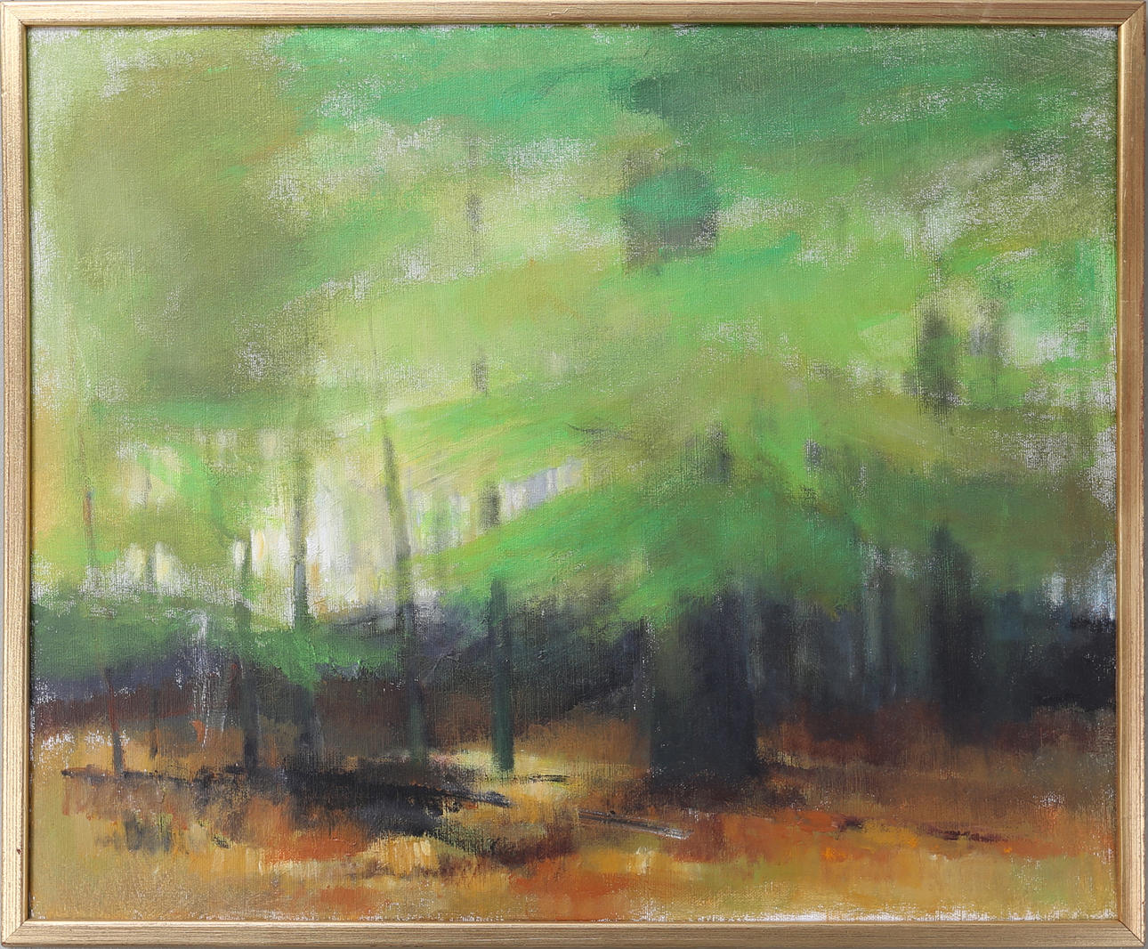 OVE EKELUND. Skogen, olja på duk, signerad.