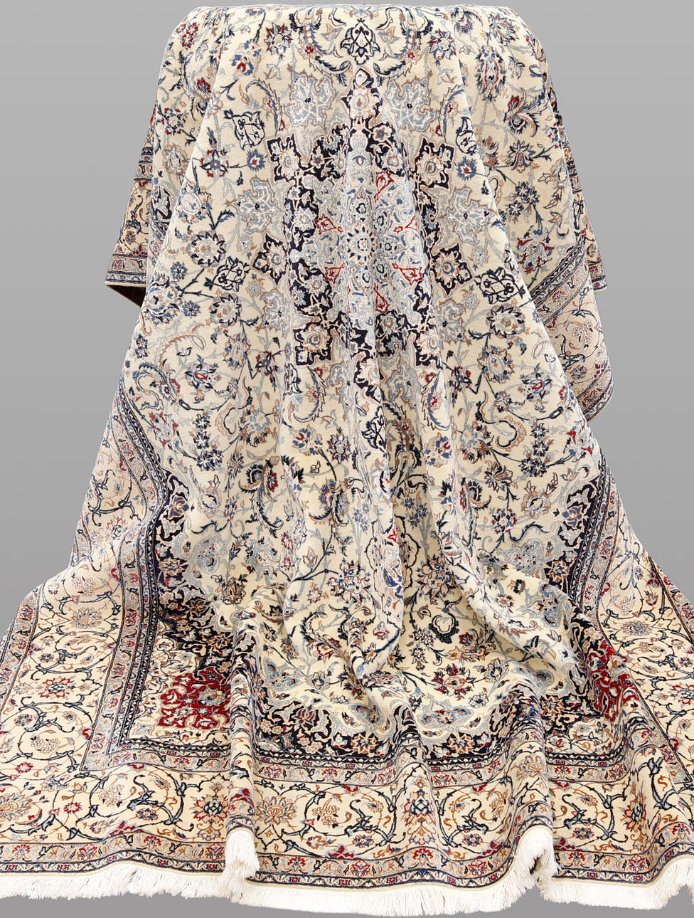 ORIENT TÆPPE. Nain, 6LAA, ca. 500.000 knoder/kvm, 310 x 211 cm.