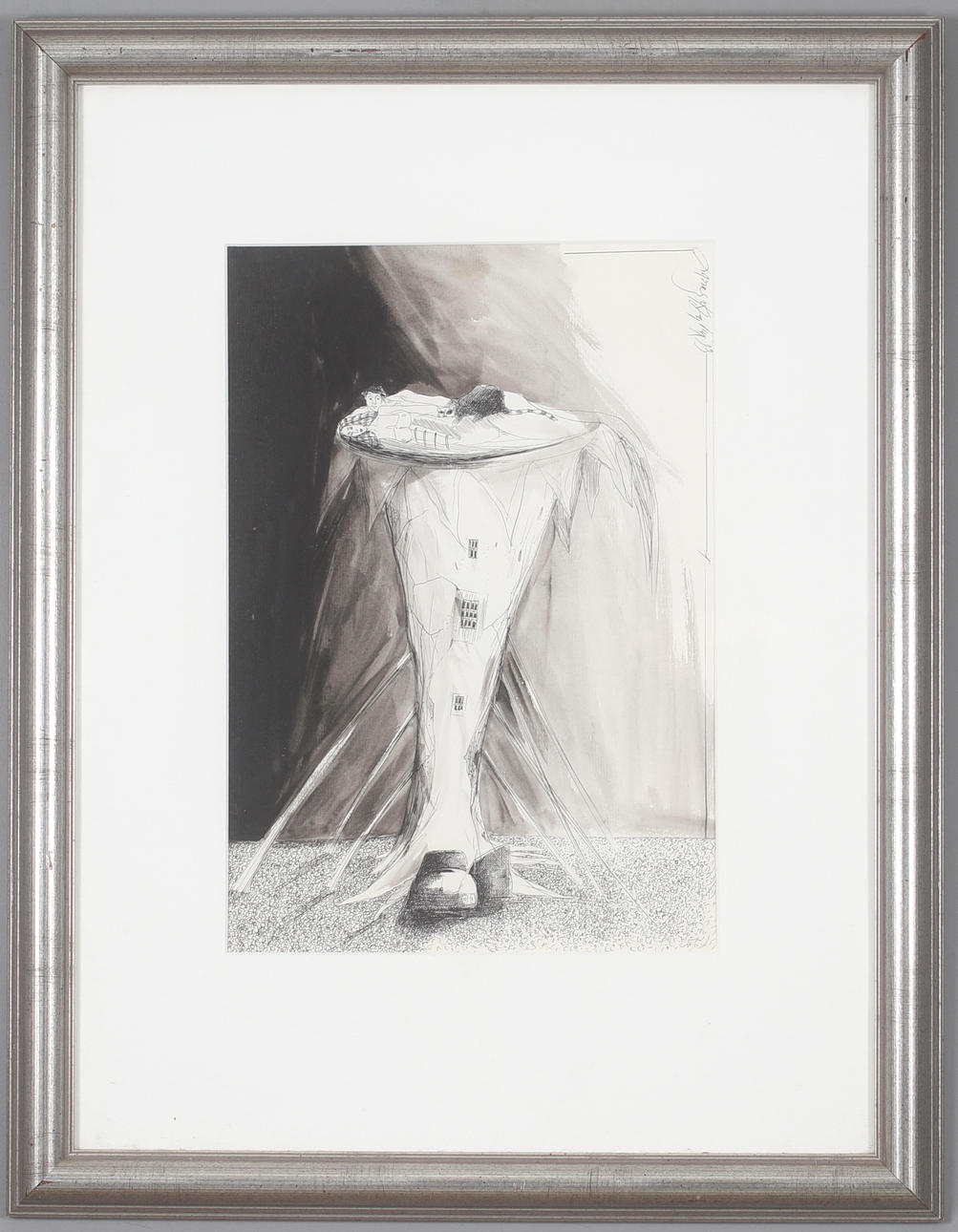 JAN JANUARY JANCZAK. Composition, ink, signed.