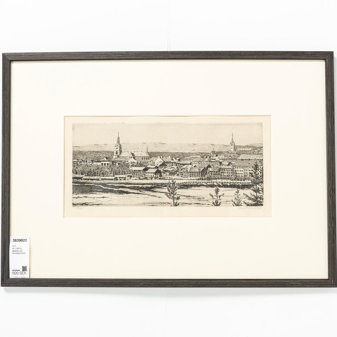 DAG HELLBERG, signerad och numrerad 20/59.