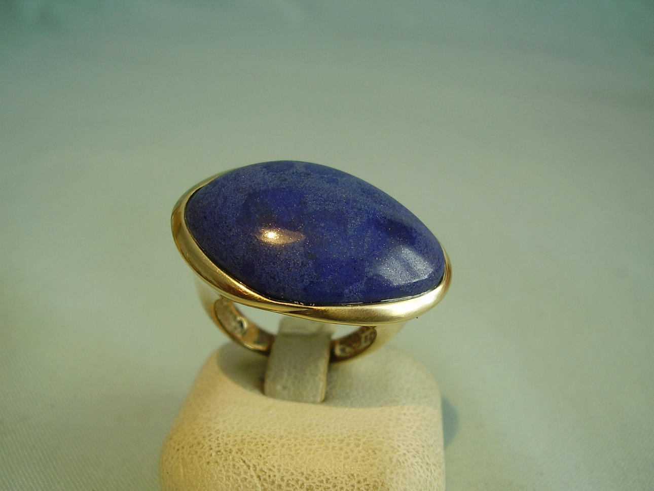 LAPIS LAZULI DESIGNER RING signerad B.Conradt Idar-Oberstein.