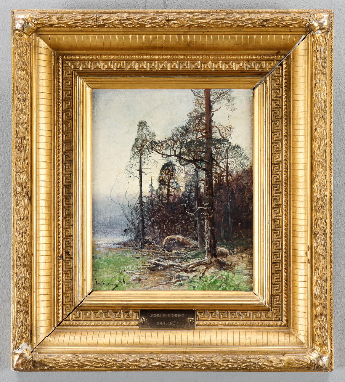 JOHN KINDBORG. Twilight landscape.