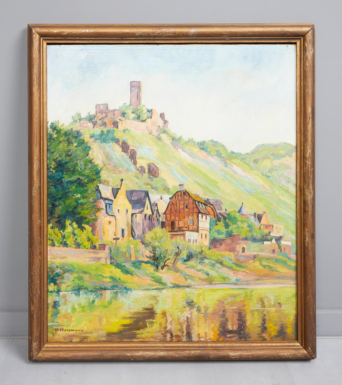 HANS HERMANN. Gamla byn vid floden.