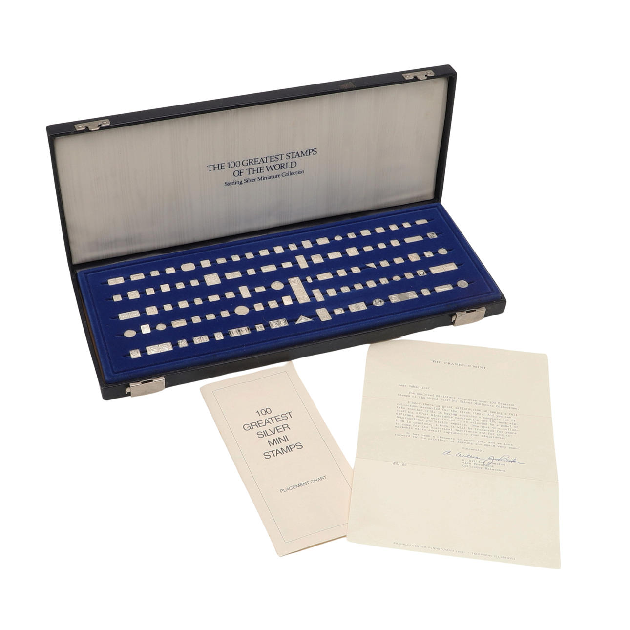 FRANKLIN MINT - DIE 100 BESTEN BRIEFMARKEN DER WELT.