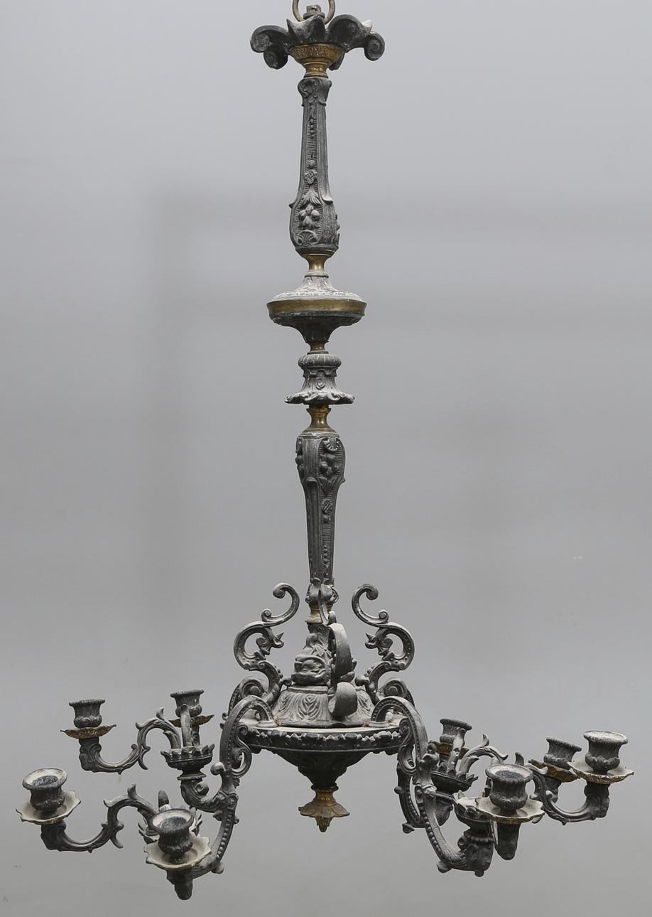 LJUSKRONA, oskariansk, 1800-talets andra hälft, höjd ca. 88 cm.