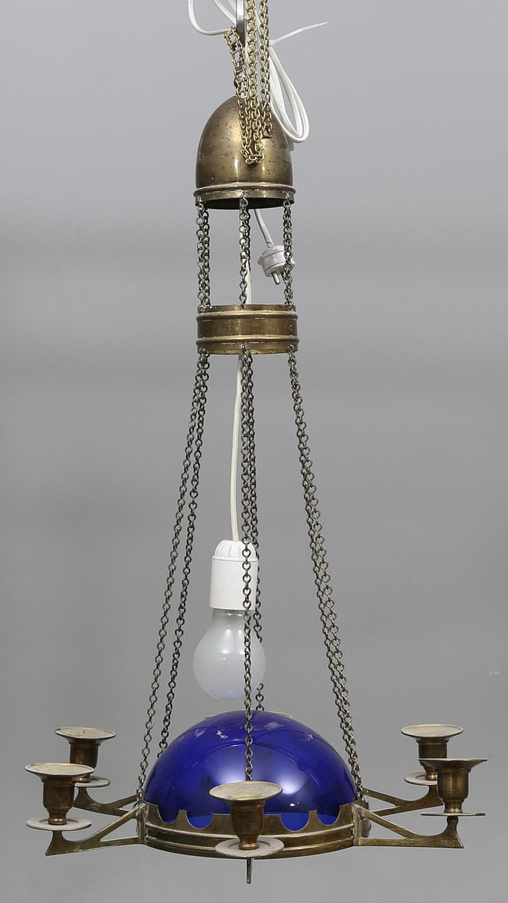 TAKLAMPA, jugend, tidigt 1900-tal, höjd ca. 65 cm.