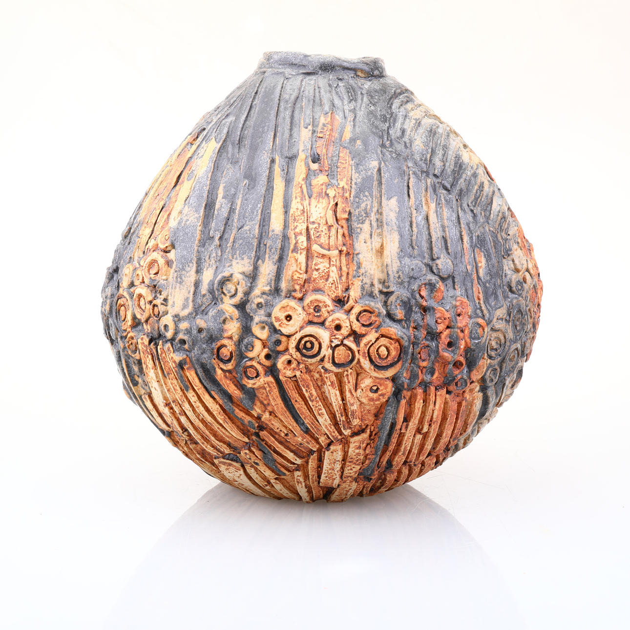 BERNARD ROOKE. A stoneware vase, signed.