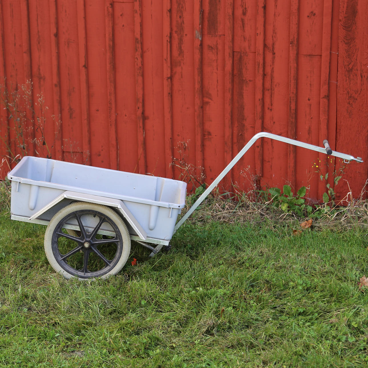 CYKELTRAILER, METAL OG PLAST.