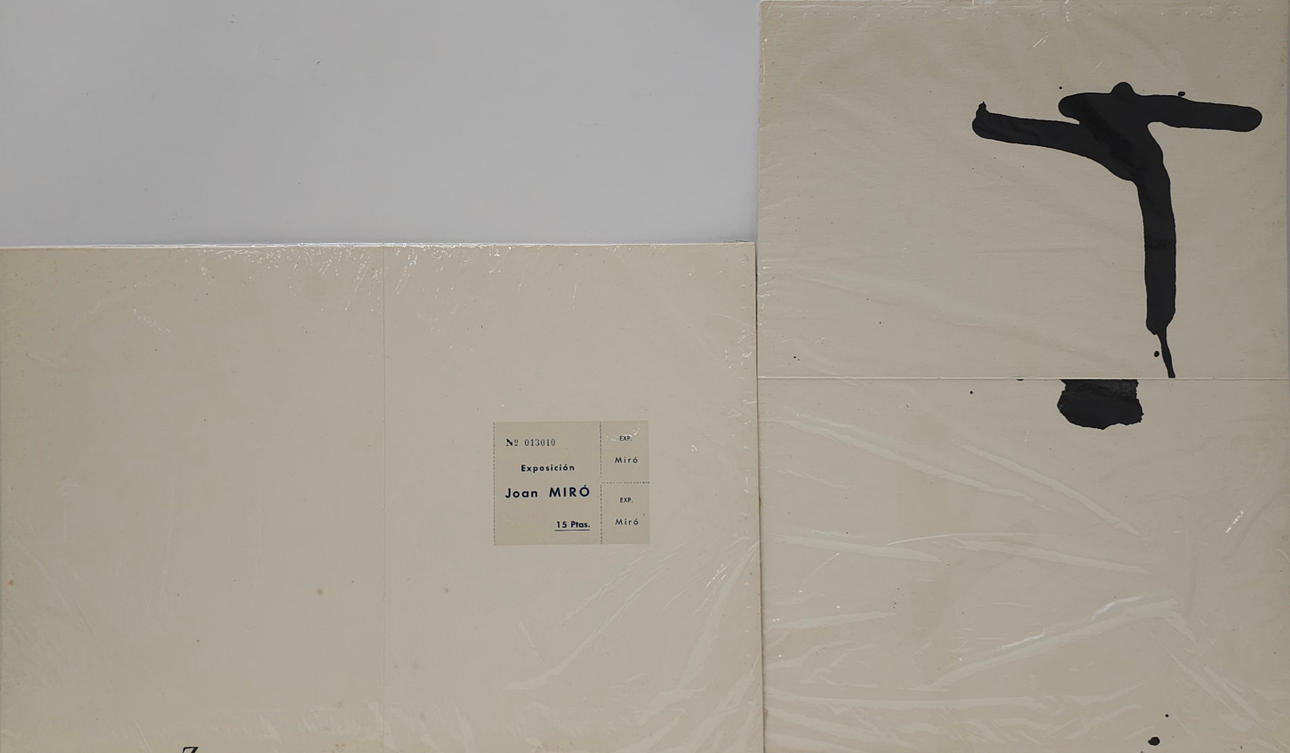 JOAN MIRÓ. EFTER. UTAN TITEL. TVÅ OFFSETLITOGRAFIER PÅ PAPPER.