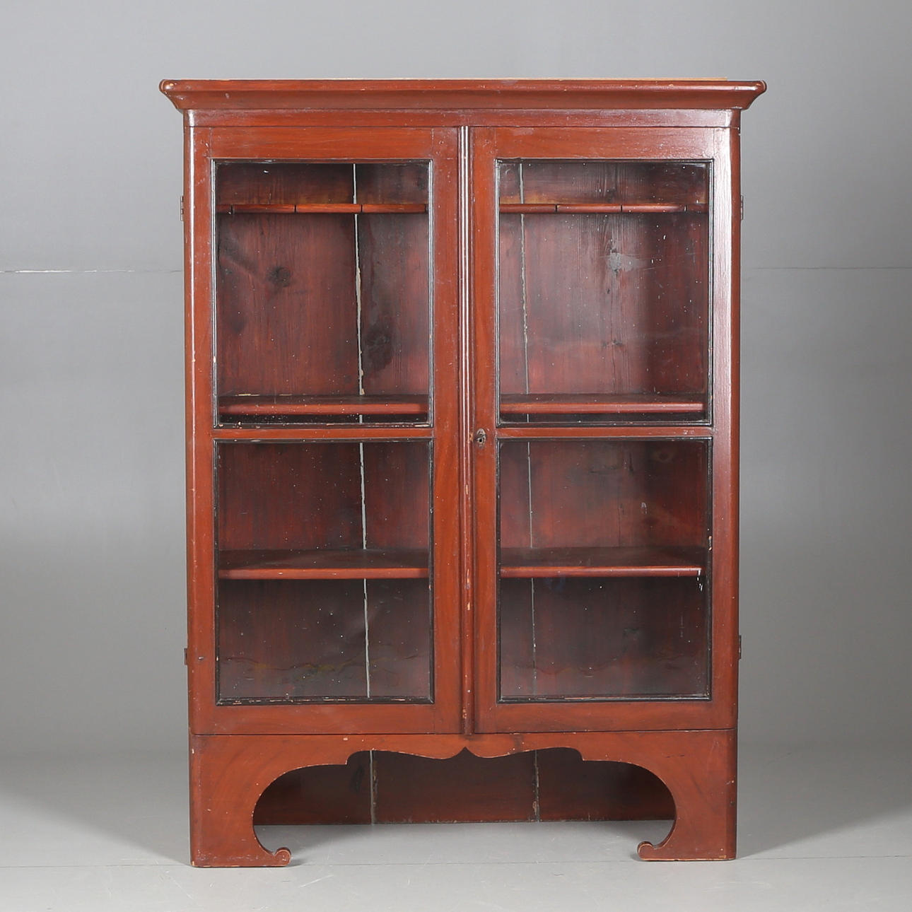 ÖVERSKÅP, allmoge, 1800-talets andra hälft.