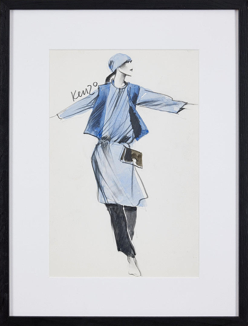 MATS GUSTAFSON. Modeteckning, Kenzo.