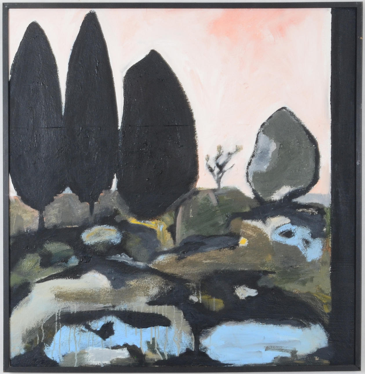 THOMAS WAHLSTRÖM. Oil on Board.