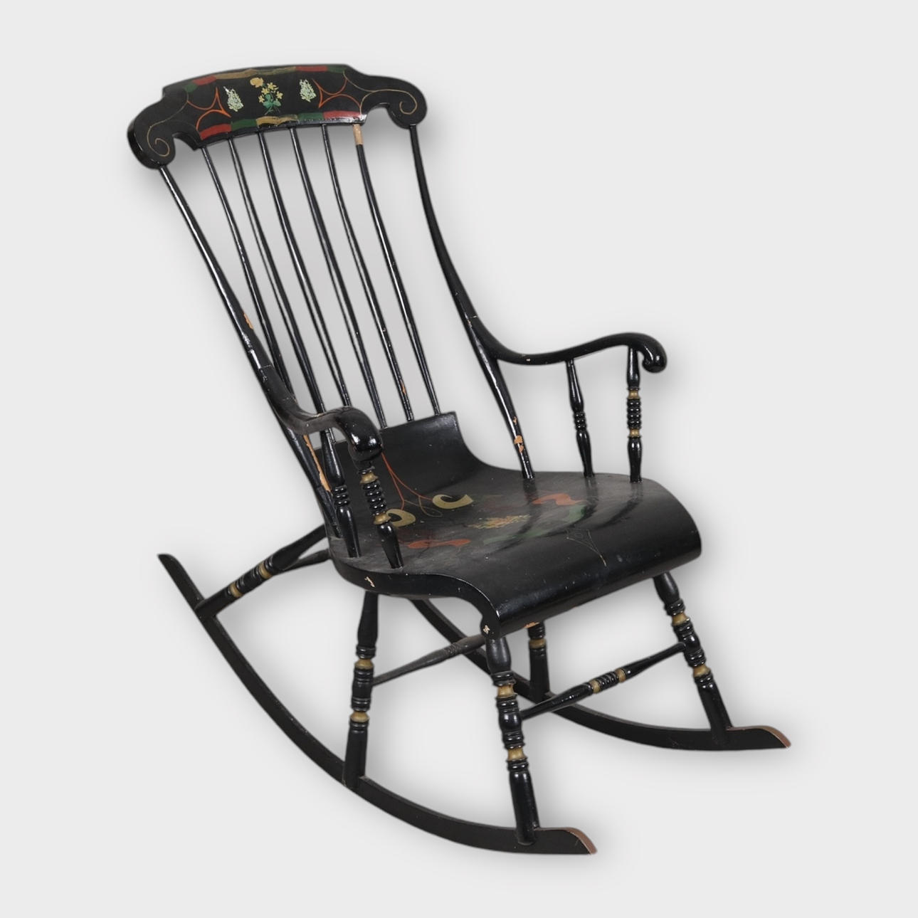 A 19th century rocking chair.