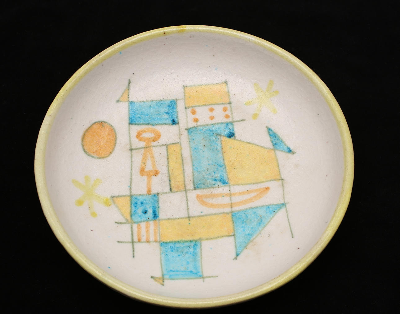 FAT, glaserat lergods, märkt Gambone, Italy.