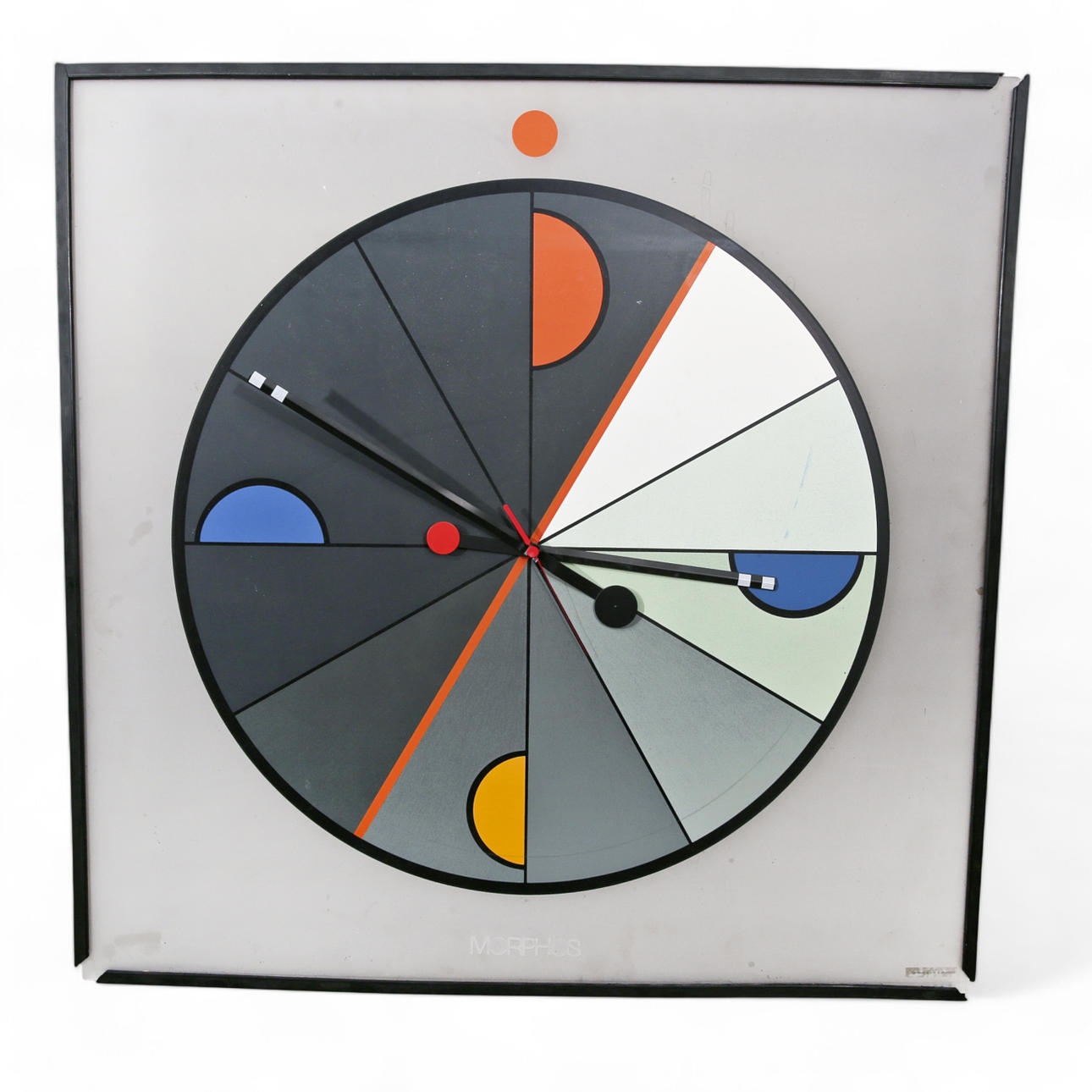 MORPHOS WALL CLOCK, design Kurt B Delbanco for Acerbis, 1980s.